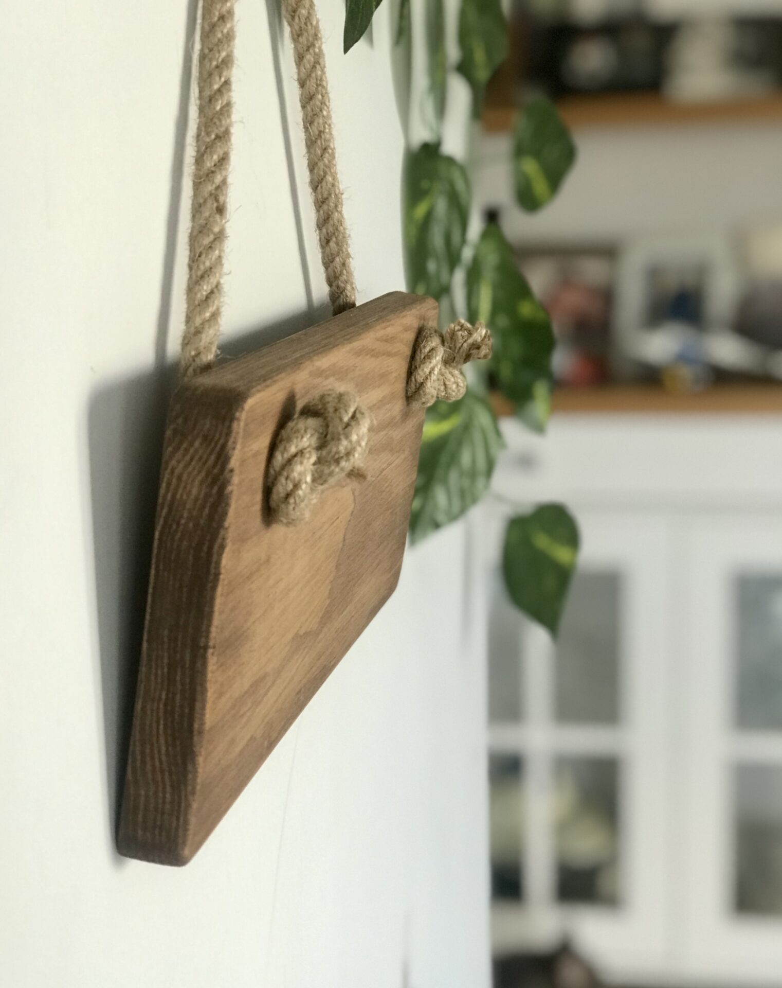 Kişiye Özel Ahşap Kapı Tabelası (Welcome)